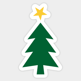 Christmas Tree with Star Sticker